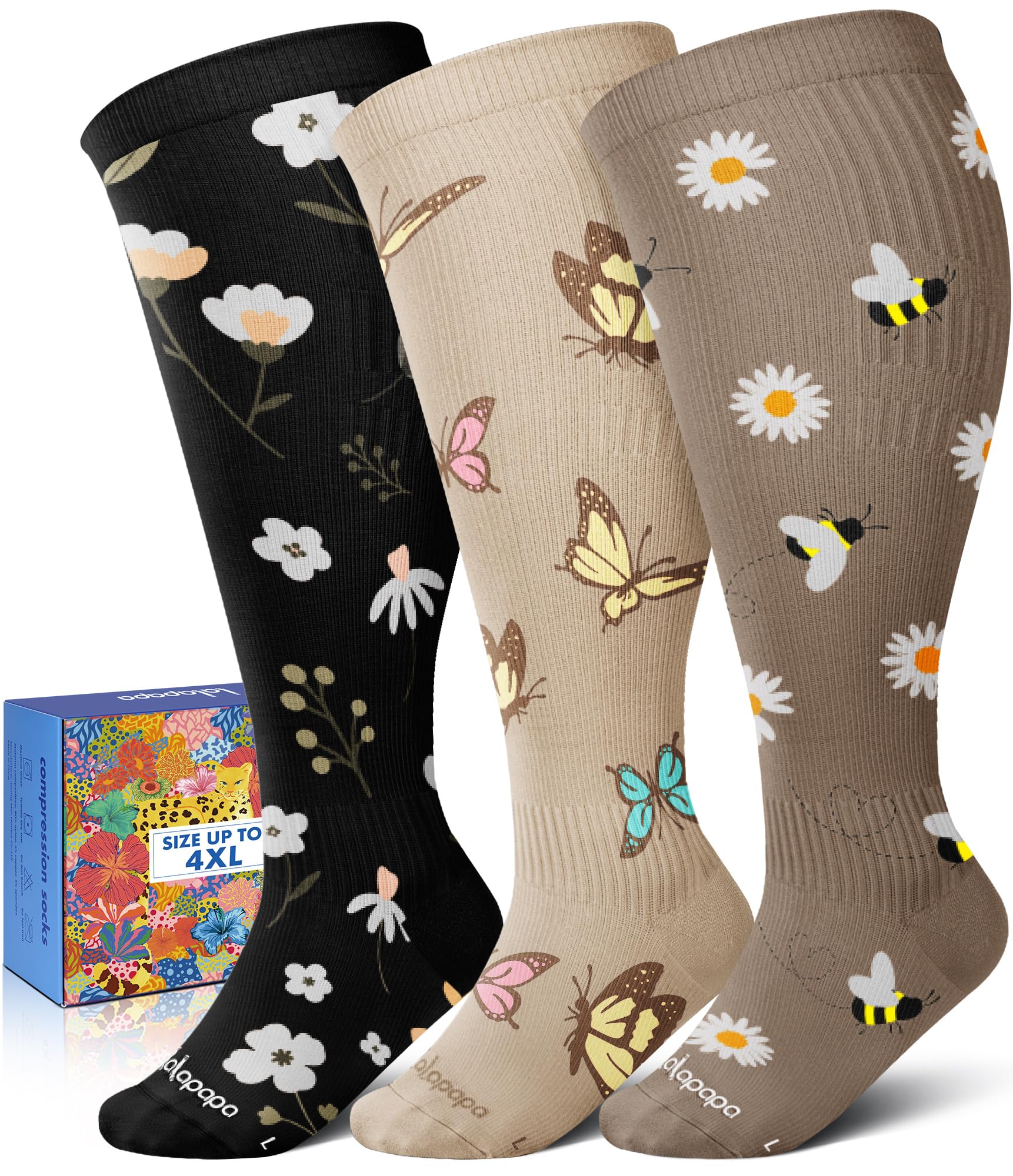 Wide Calf Compression Socks