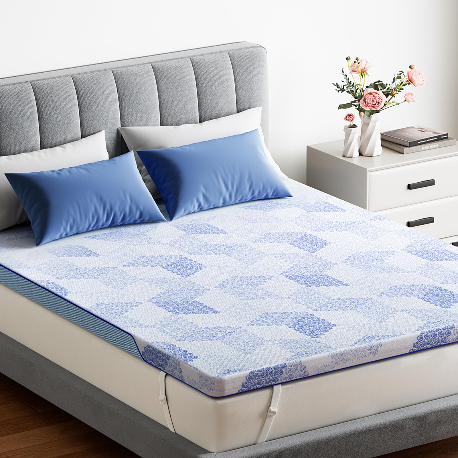 PERLECARE Memory Foam Mattress Topper