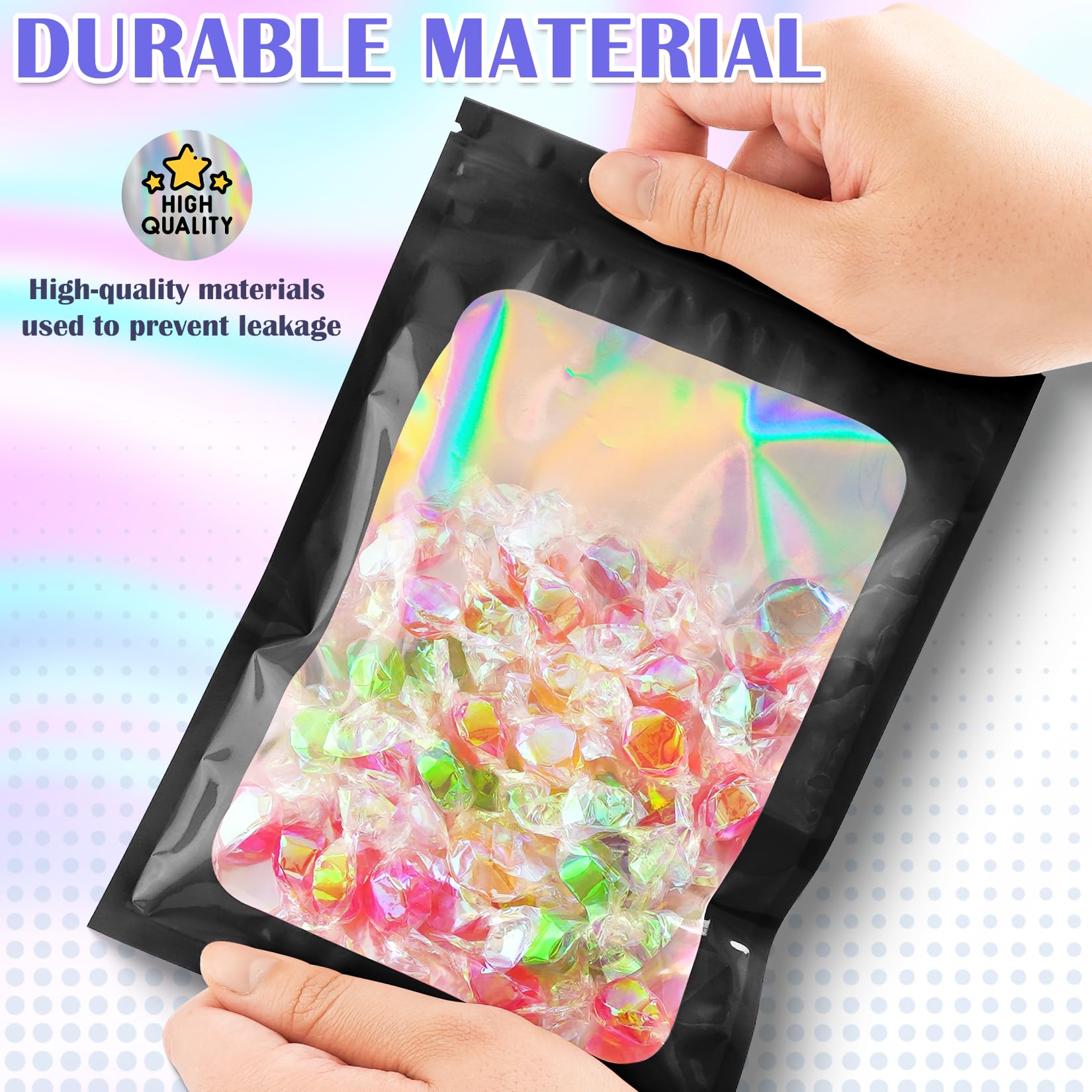 Amazon.com: JETMORE 300 Pcs Mylar Bags, Smell Proof Bags