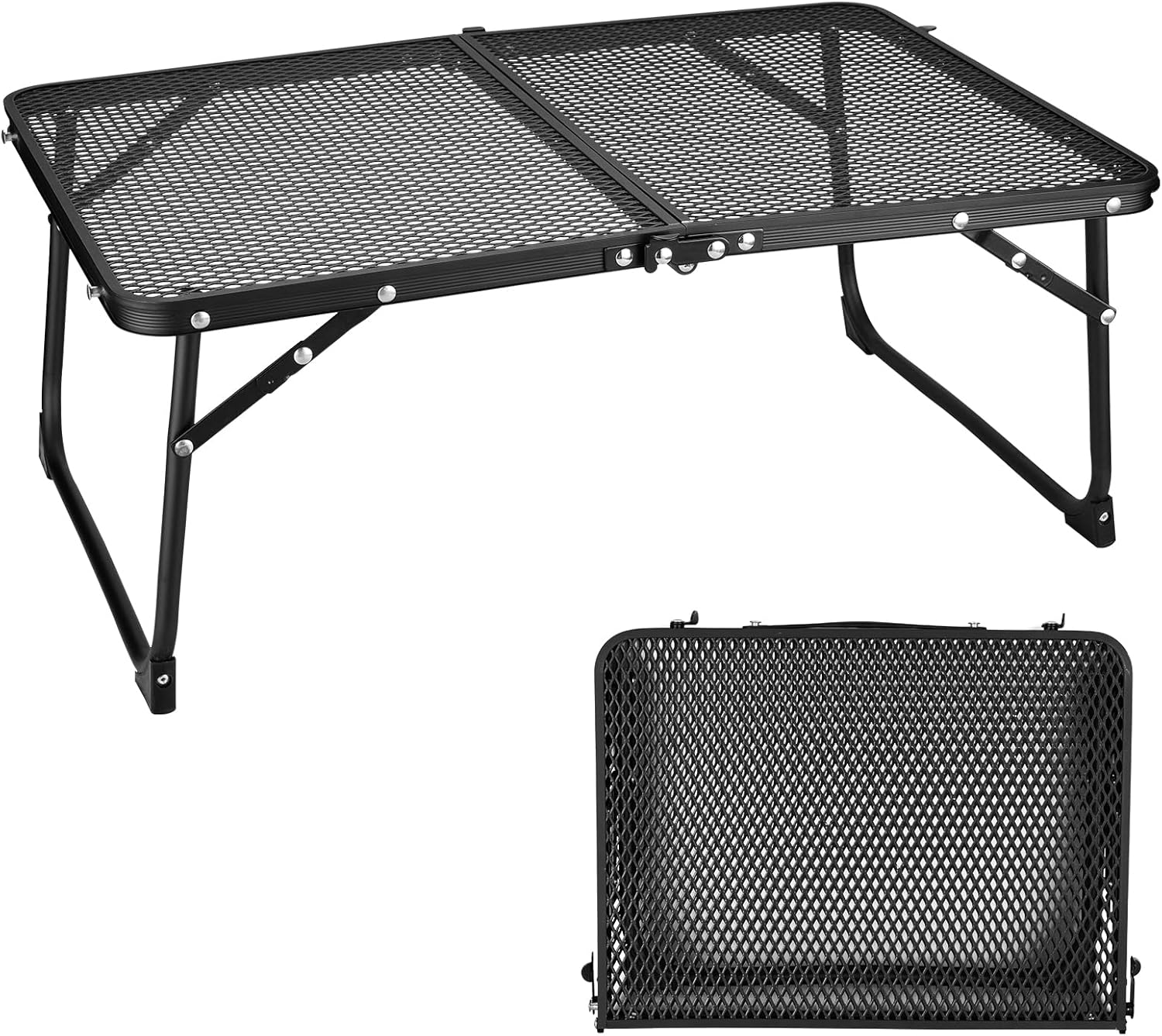 Camping Table, ISFORU Small Camping Folding Table, Portable Ultralight