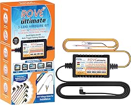ROVE Ultimate Dash Cam Hardwire Kit with USB-C Port for R2-4K, R2-4K PRO, R2-4K Dual, R2-4K Dual PRO, and R3 Dash Camera Models, 24Hr Parking Monitoring Kit with Low Voltage Protection