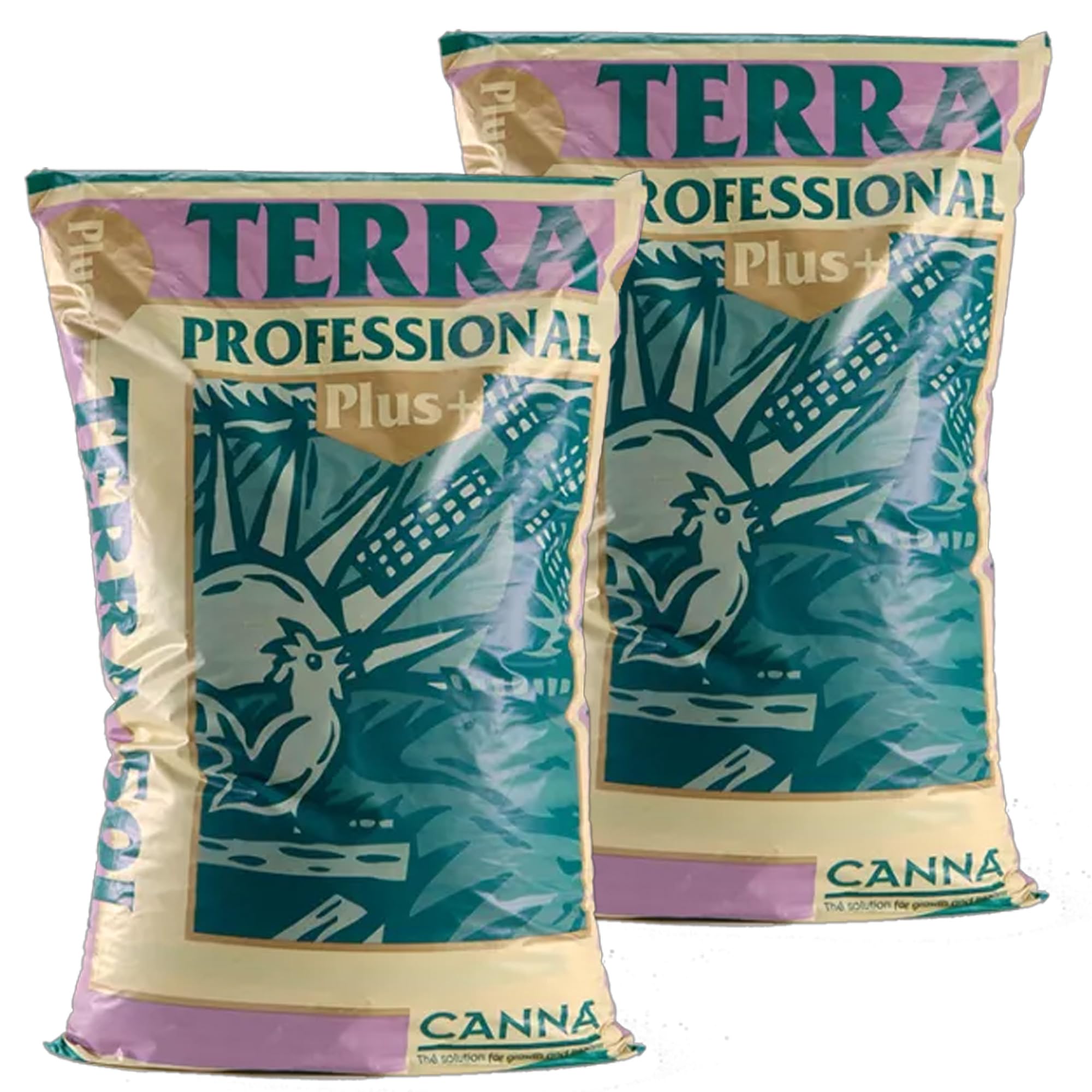 Canna Terra Professional Plus 50L doppelt, 2x50L Säcke gesamt 100L – Hochwertige Pflanzerde für optimale Pflanzenentwicklung – Ideal für Indoor- und Outdoor-Gärtner