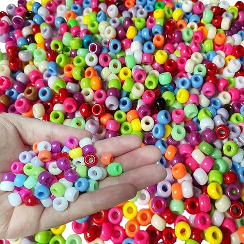 AHSNYLC Little Pony - Cuentas a granel  1000 cuentas de plástico para poni, cuentas multicolores, cuentas de plástico para poni, cuentas de pelo