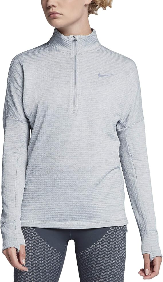 Amazon Nike レディース サーマ スフィア エレメント ランニングトップ M グレー シャツ 通販