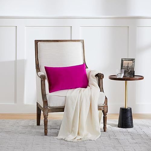 Vista 322 de GIGIZAZA - Juego de 2 fundas de almohada decorativas de 18 x 18 pulgadas, fundas de almohada cuadradas de terciopelo verde azulado pavo real