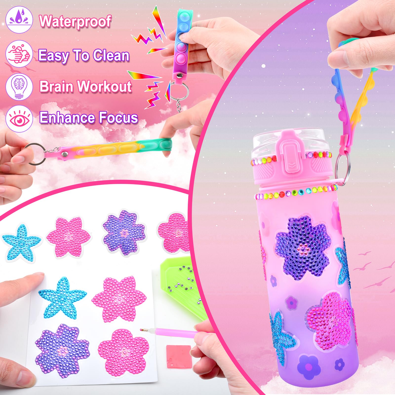 Janod Kit Créatif - Mosaïques en Mousse Poneys et Licornes