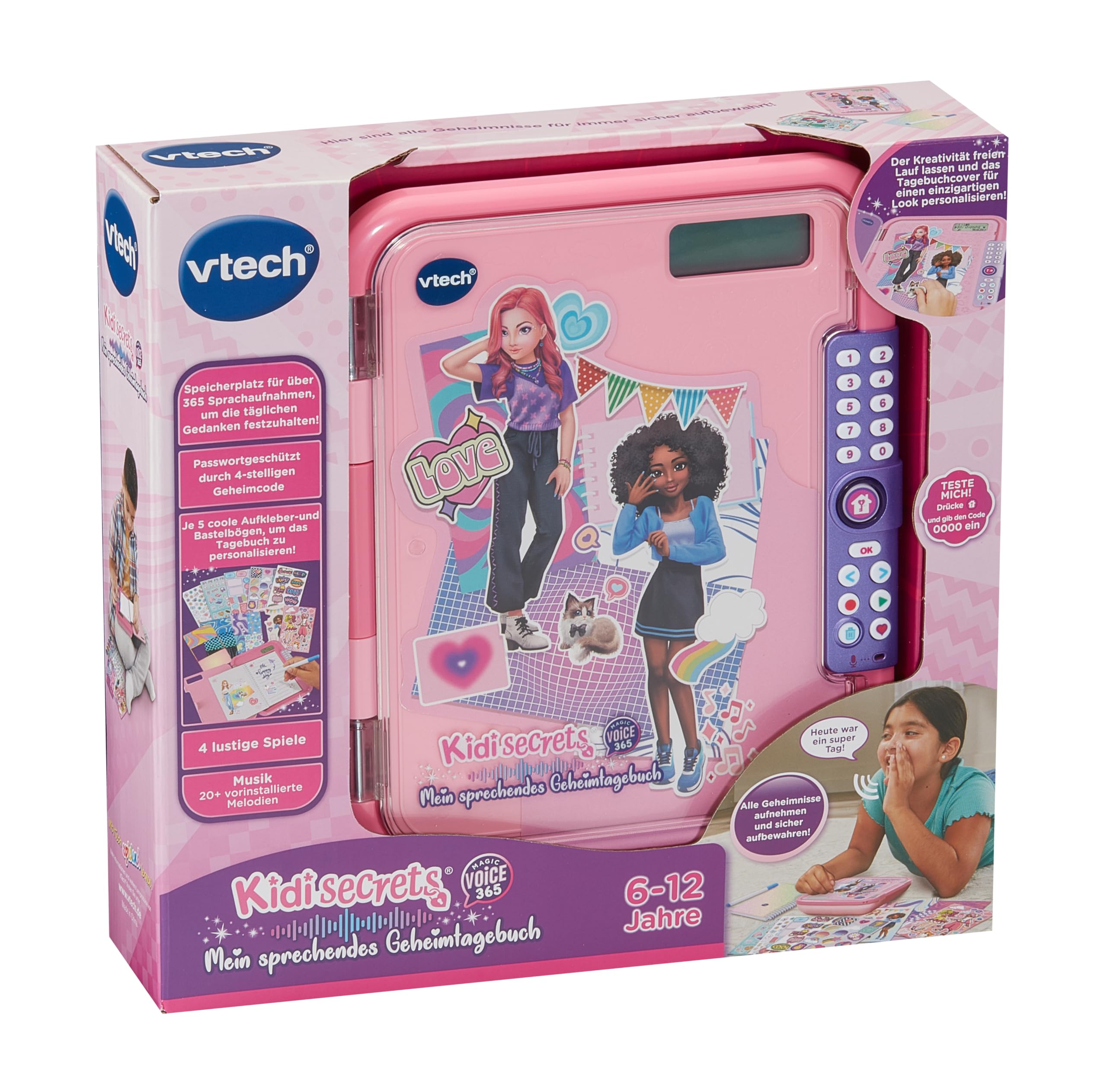 VTech KidiSecrets Magic Voice 365 - Sprachaufnahme Tagebuch