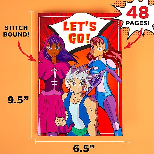 Miniatura 7 de Made By Me Juego de artistas de diseño y color de anime, juego de arte de 22 piezas, cómo dibujar, crear cómics, hacer manga y cuaderno de bocetos,