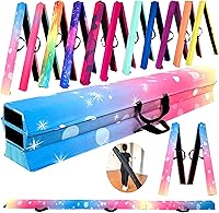 Vista 23 de MARFULA Viga de Gimnasia Plegable de 6 PIES / 8 PIES / 9 PIES Viga de Equilibrio de Espuma para Suelo - Extra Firme - Cubierta de Gamuza - Parte