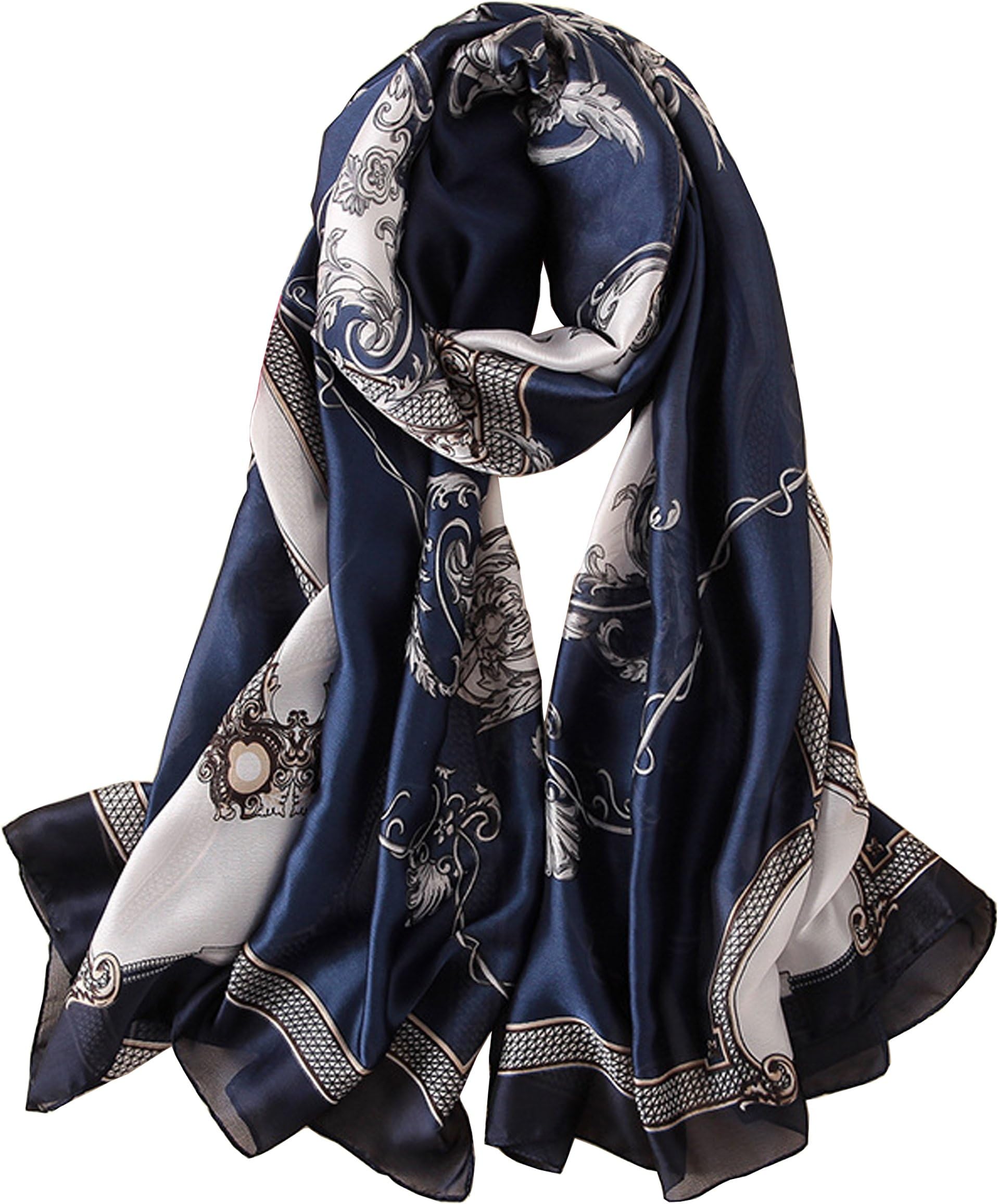 Silk Scarf Mulberry Silk Fashion Scarves Long Lightweight Shawl Wrap …