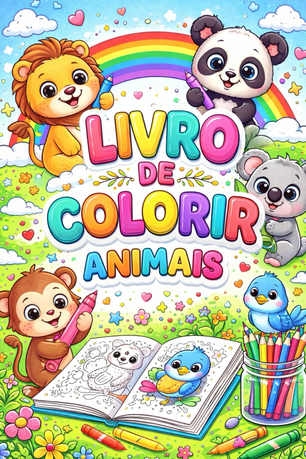 livro de colorir: animais