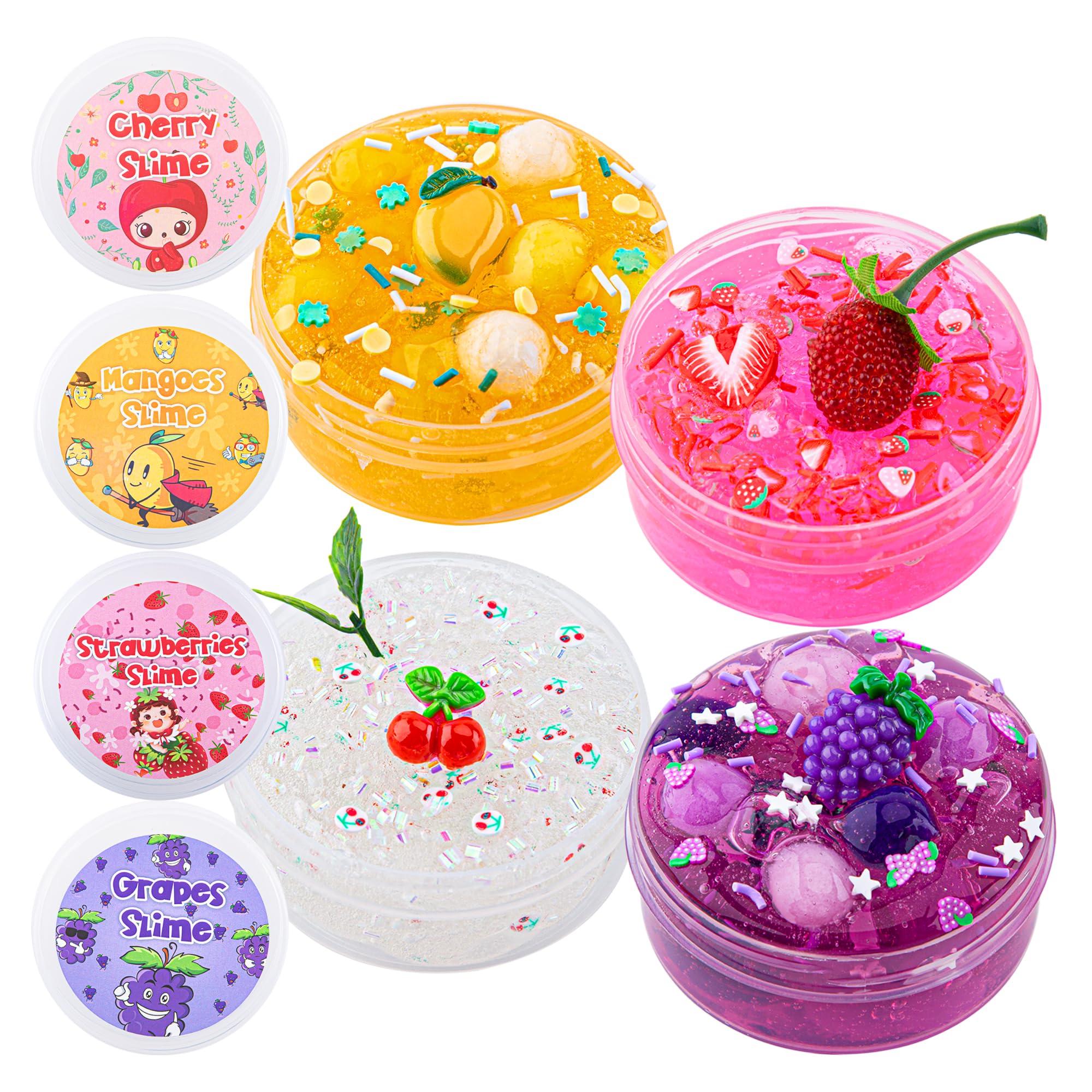 4 Pack Fruit Slime Kit