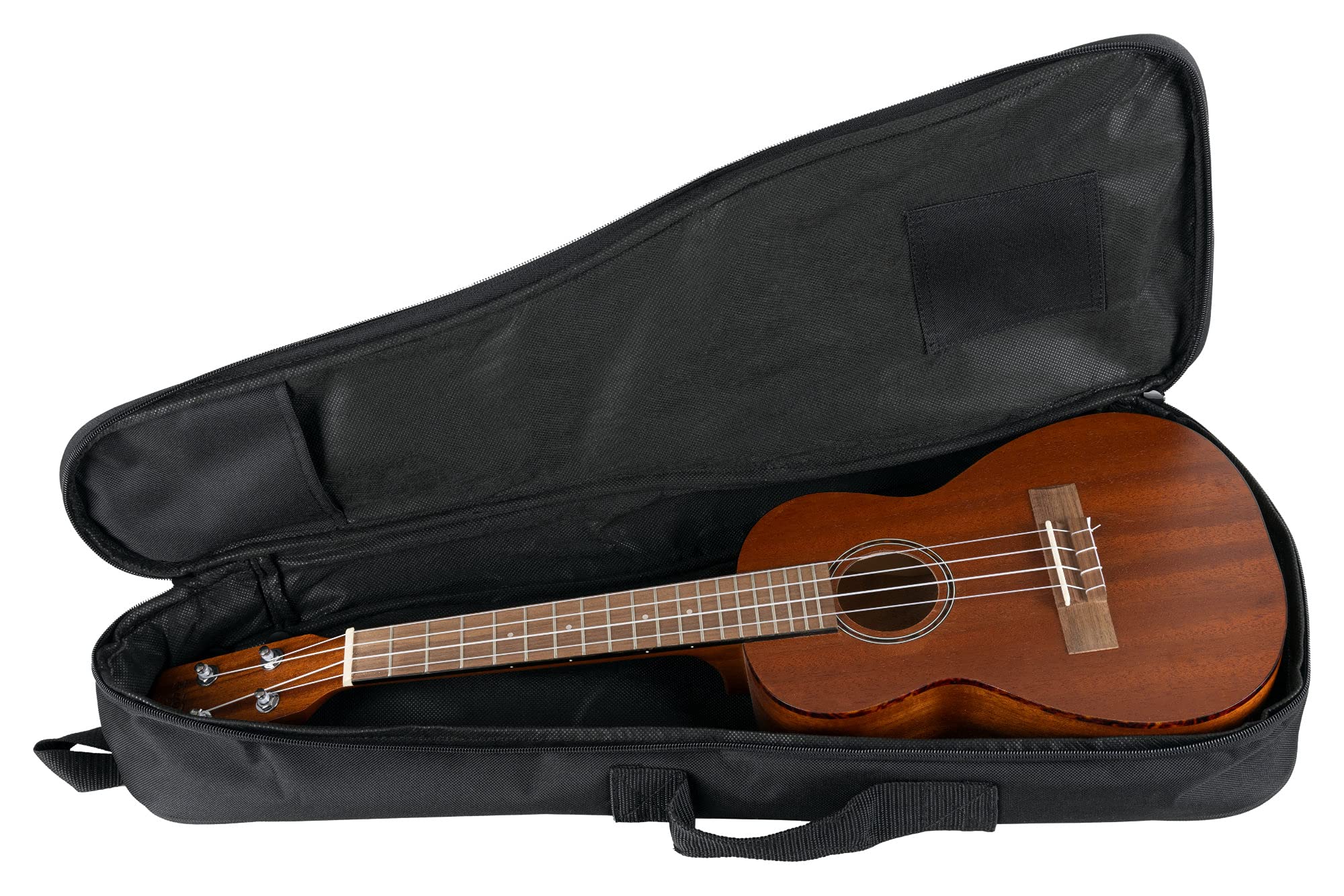 ROCKTILE Tasche für Konzertukulele (Ukulele Gigbag, Tragetasche, Ukulelentasche, weiche Polsterung, reißfestes und wasserabweisendes Aussenmaterial)