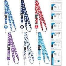 ROADPLUM Retractable Cruise Lanyards with ID Badge Reel Holder, 6 Styles Sea-Themes Lanyards for Cruise Ship Cards Keys, Waterproof Cruise Essentials & Must Have Accessories