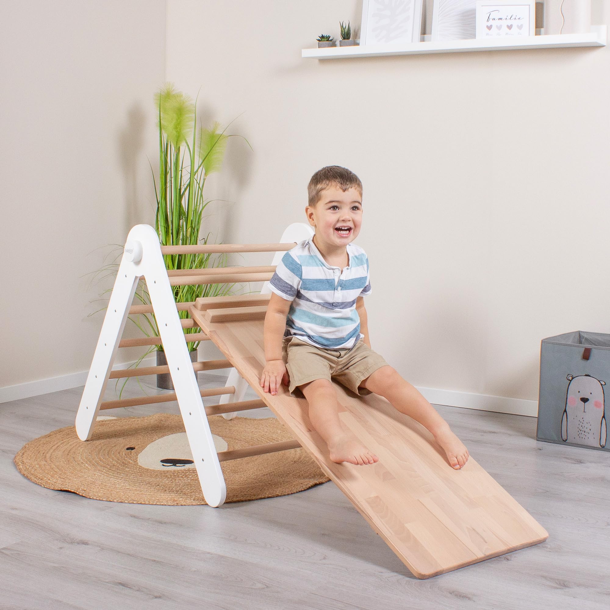 babybay Kletterdreieck Littlefoot, Natur lackiert