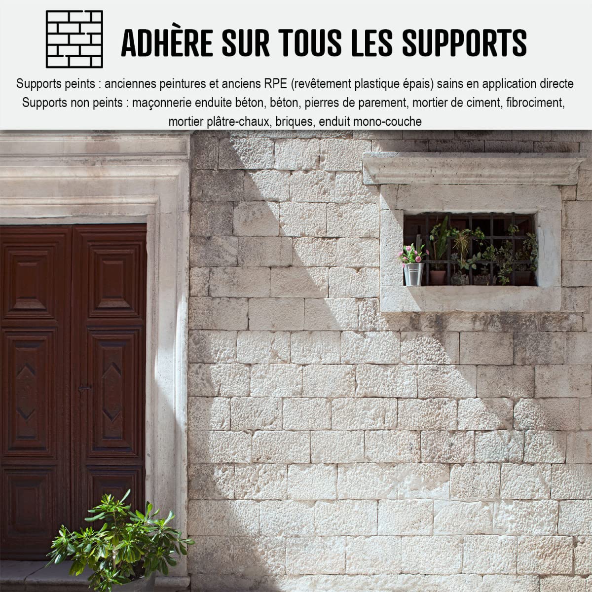ARCANE INDUSTRIES Peinture façade pliolite pour Mur extérieur, crépi - Peinture Hydrofuge Solvantée - ARCAFACADE PLIOPROTECT - 2.5 L (+ ou - 20 m² en 1 Couche) Blanc