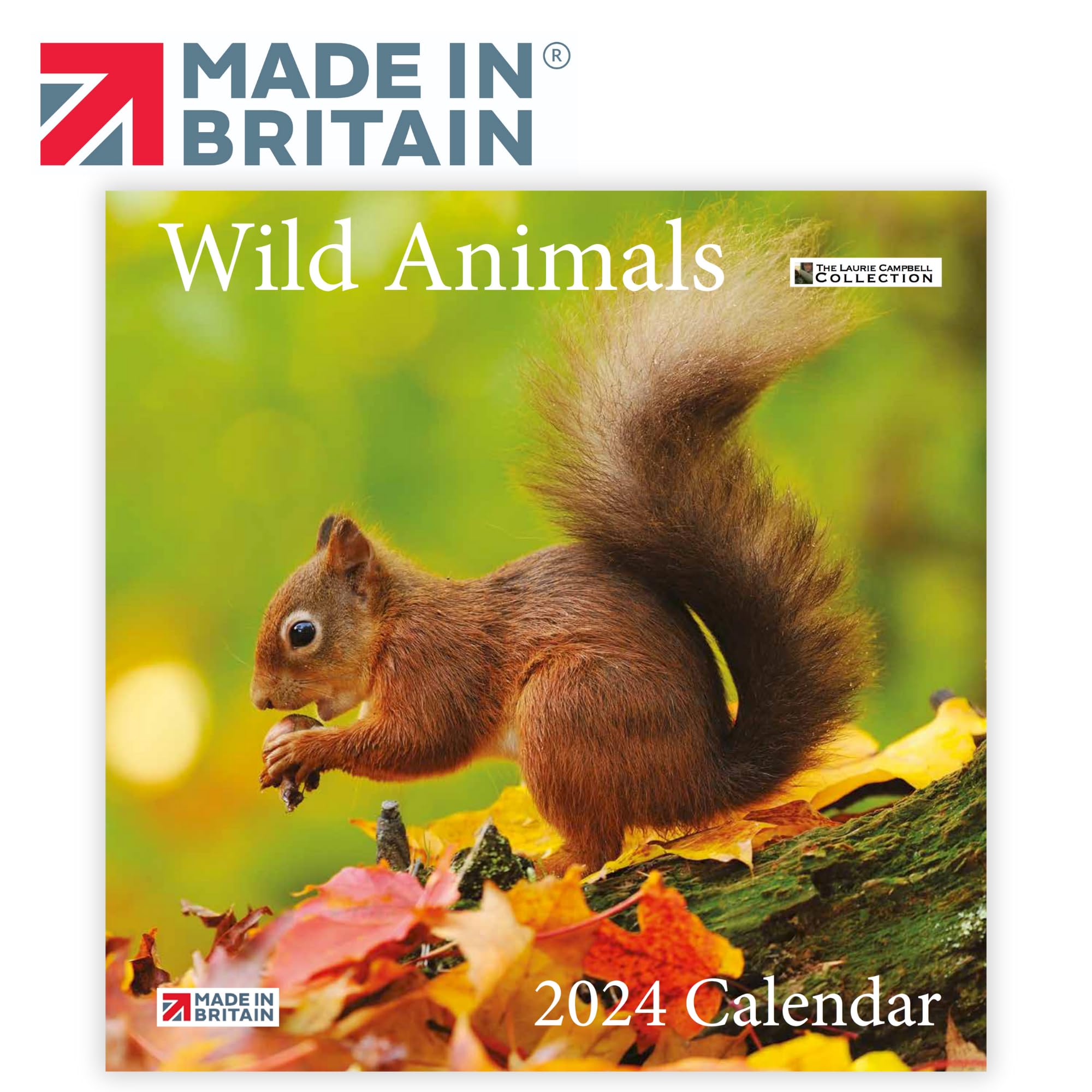ALLTRADE Calendar 2026 British Wildlife 2026 Calendar UK Holidays Premium MADE IN BRITAIN® with 100% Solar Energy on FSC® paper Photos by LAURIE CAMPBELL Supports Carbon Capture with Tree Planting