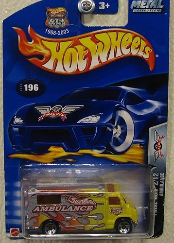 Hot Wheels 2003 Serie de ejecución final Ambulancia 1/64 2/12 Coleccionista # 196 .HN#GG_634T6344 G134548TY57355