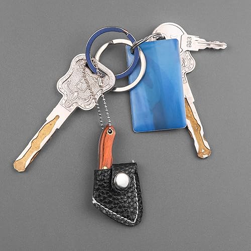 Miniatura 6 de Juego de mini cuchillos de bolsillo láser, mini cuchillo de hacha para abridor de paquetes, cortador de caja, juego de cuchillos pequeños con funda