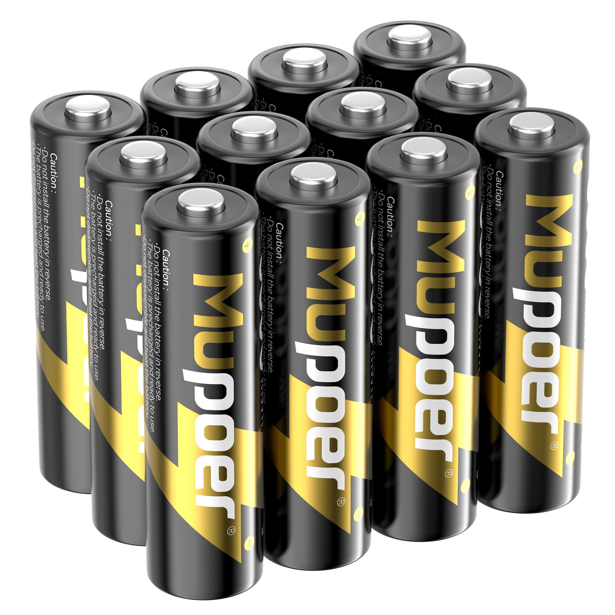 Mupoer Rechargeable AA Batteries 12 Count,Lithium Batteries AA 1.5V 3600mWh,Double A Rechargeable Batteries,Pilas Recargables AA,Lithium ion AA