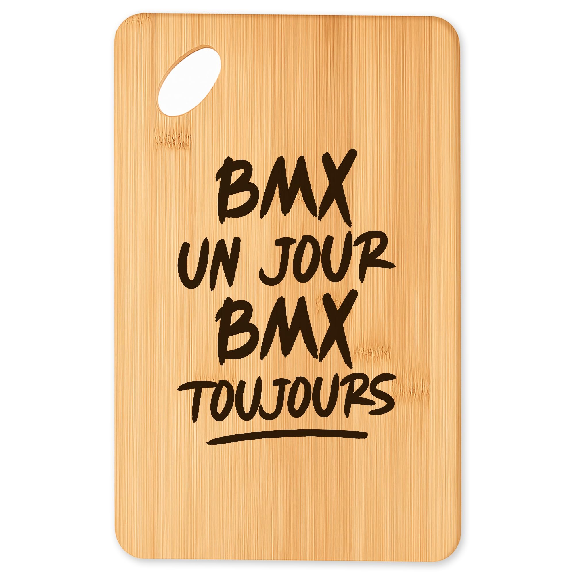 Planche à découper en bambou finies les rayures avec ce plateau apéro robuste