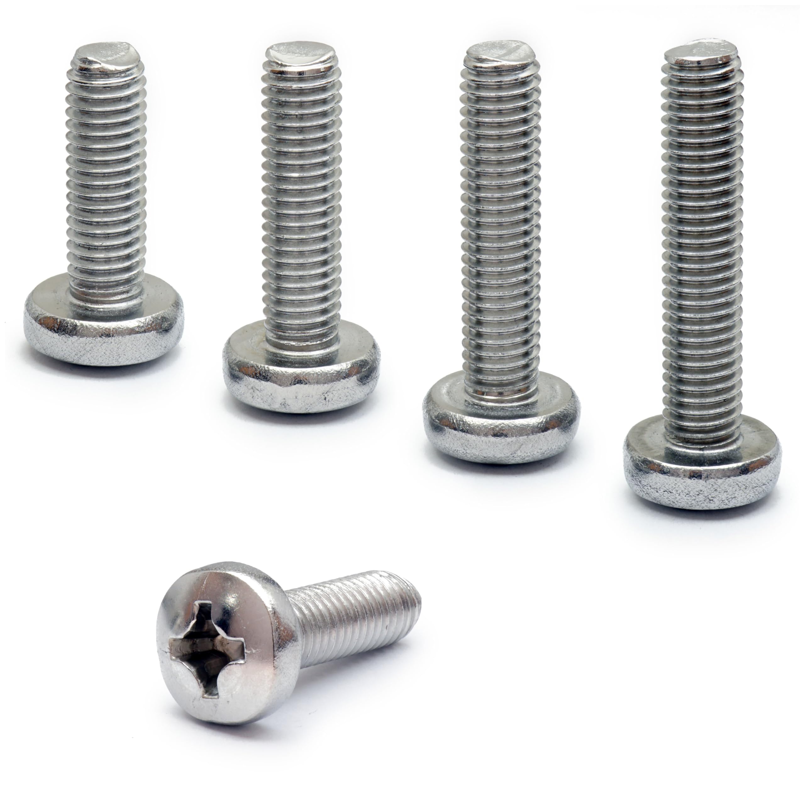 MonsterBolts - M3.5 x 5mm Phillips Pan Head, DIN 7985A, Stainless Steel, 10 Pack
