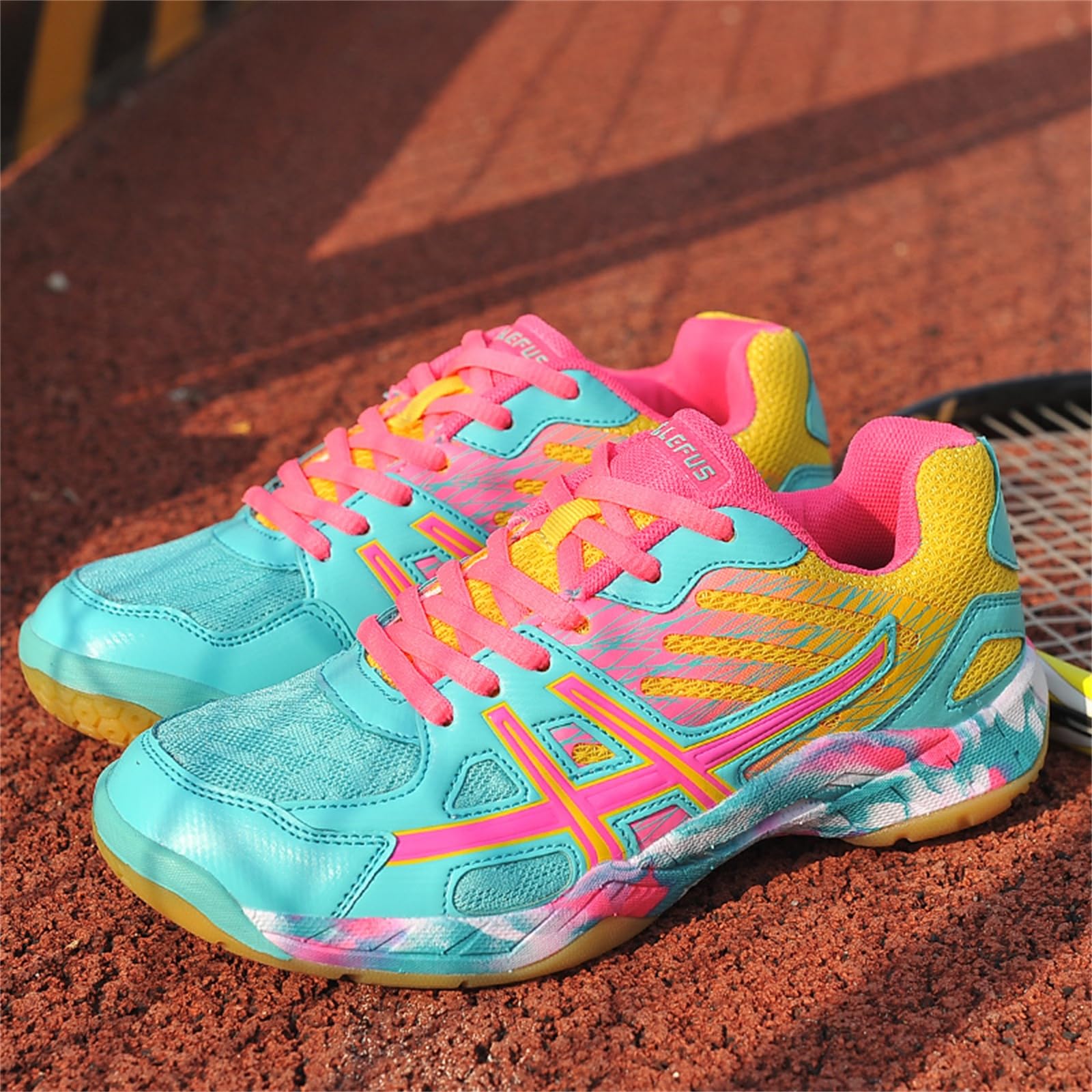 Zapatillas De Bádminton Hombre Tenis para Niños Pickleball Deportivas Ligeras Antideslizantes para Cancha De Squash En Interiores