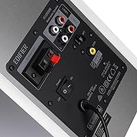 Vista 3 de Parlantes de estantería R1280DB de Edifier alimentados por Bluetooth - Entrada óptica - Monitores de estudio inalámbricos - Parlante de campo Veta