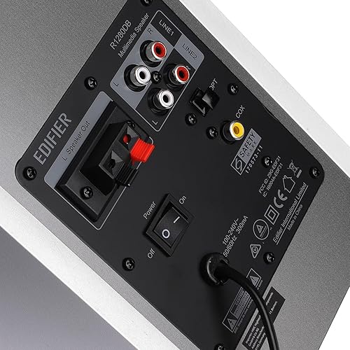 Miniatura 3 de Edifier Altavoces Bluetooth alimentados por R1280DB - Entrada óptica - Monitores de estudio inalámbricos - Altavoz de campo cercano de 4 pulgadas -