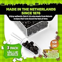 Vista 11 de Gustaf's Dutch Licorice Drops - 5.2oz Bag - Sweet Black Licorice Drops - Dutch Candy from Netherlands - Sweet Black Liquorice Treats