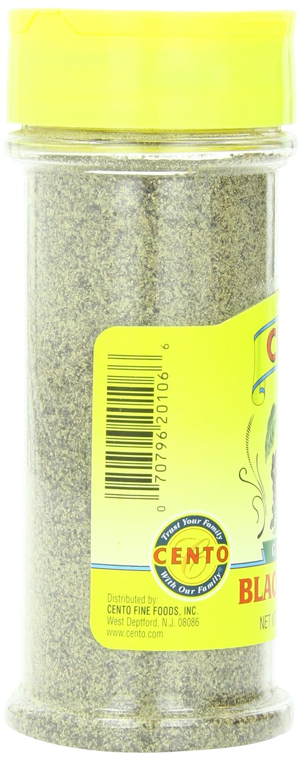 Cento Ground Black Pepper, 3 Ounce Bottles (Pack of 12)