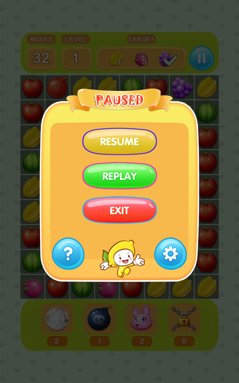 Fruit Blast Mania Crush and match by connect three or more fruit