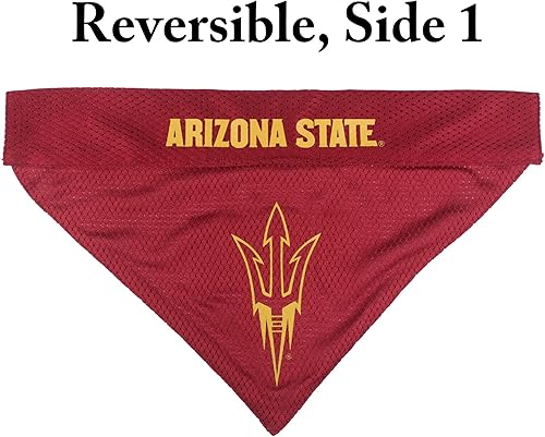 Miniatura 3 de Pets First Accesorios universitarios para mascotas, bandana reversible, Arizona State Sun Devils, SM