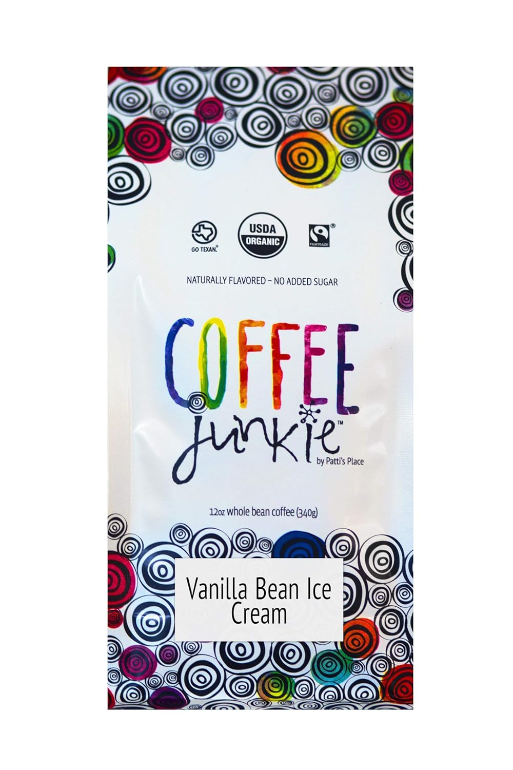 Coffee Junkie Vanilla Bean Ice Cream Naturally Flavored