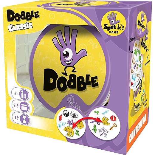 Asmodee - Dobble - Divertente Gioco di Carte per Tutta la Famiglia, 2-8 Giocatori, 6+ Anni, Edizione in Italiano