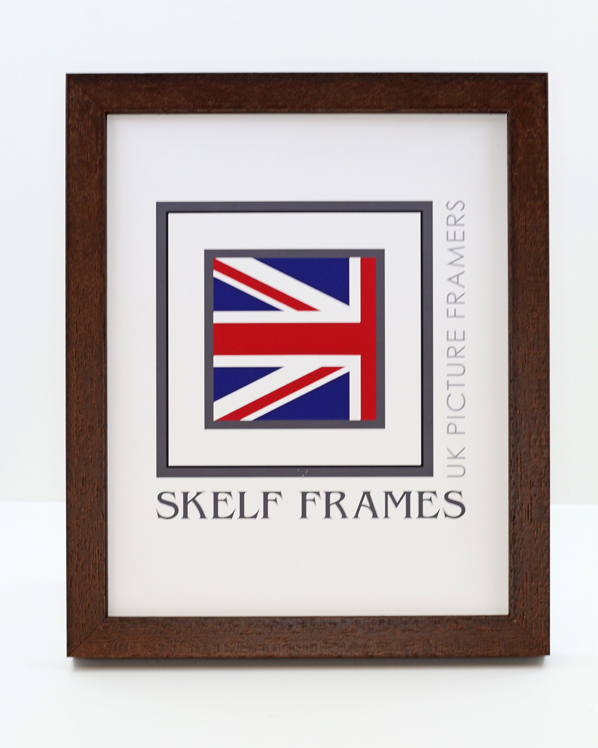 Skelf Frames Phoenix Brown 500Mm X 400Mm Wood Picture Photo Poster Frame With Glass