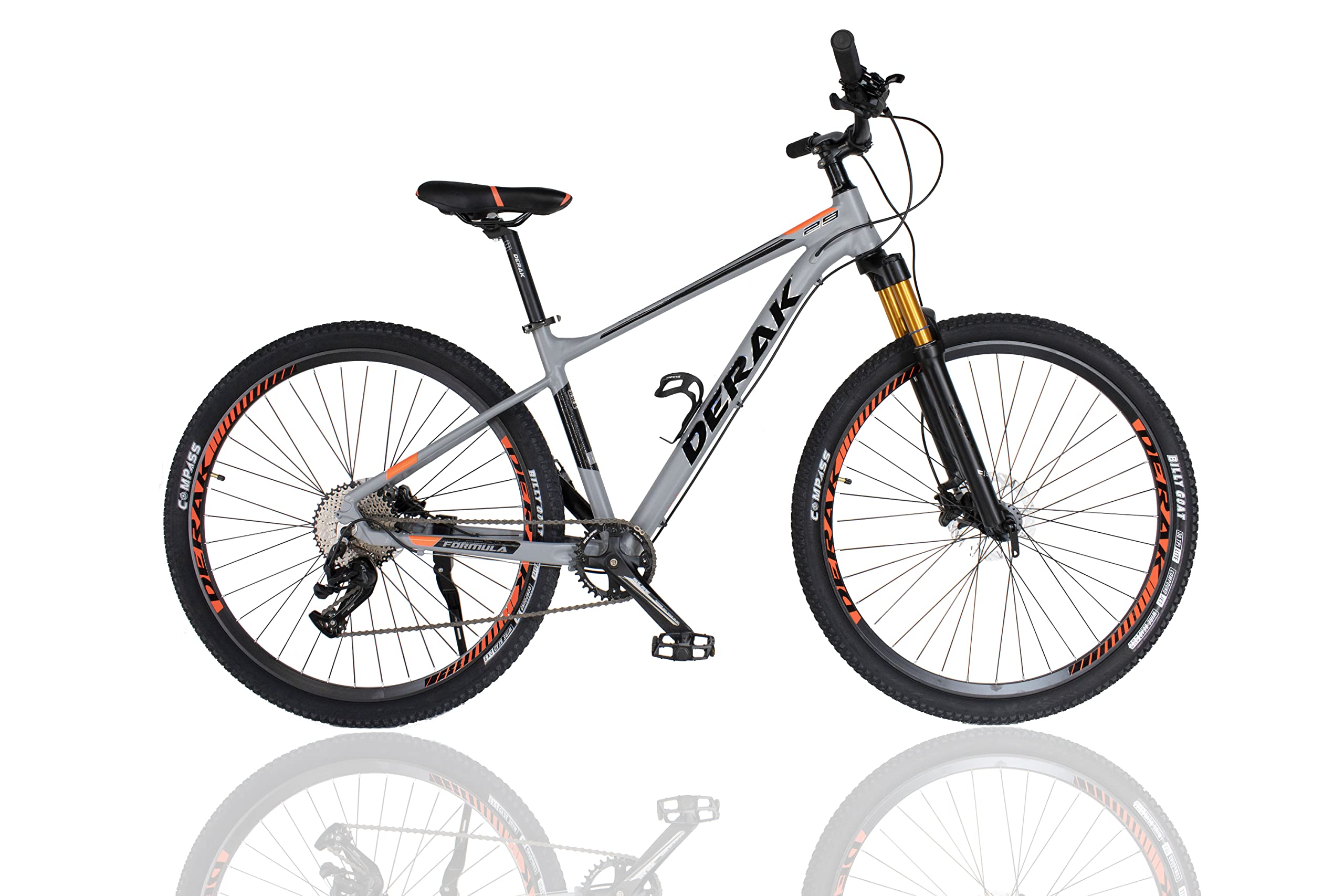 DERAKUnleash Your Inner Adventurer with the 29-Inch Formula Adults Bicycle - Experience Unmatched Performance and Style ORANGE
