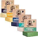 Dr. Squatch Natural Bar Soap for Men Variety Gift Set - Cold Process Soap No Harsh Chemicals - Rainforest Rapids, Coconut Castaway, Fresh Falls, Summer Citrus & Eucalyptus Greek Yogurt (5 oz, 5-Pack)