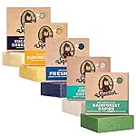 Dr. Squatch Natural Bar Soap for Men Variety Gift Set - Cold Process Soap No Harsh Chemicals - Rainforest Rapids, Coconut Castaway, Fresh Falls, Summer Citrus & Eucalyptus Greek Yogurt (5 oz, 5-Pack)