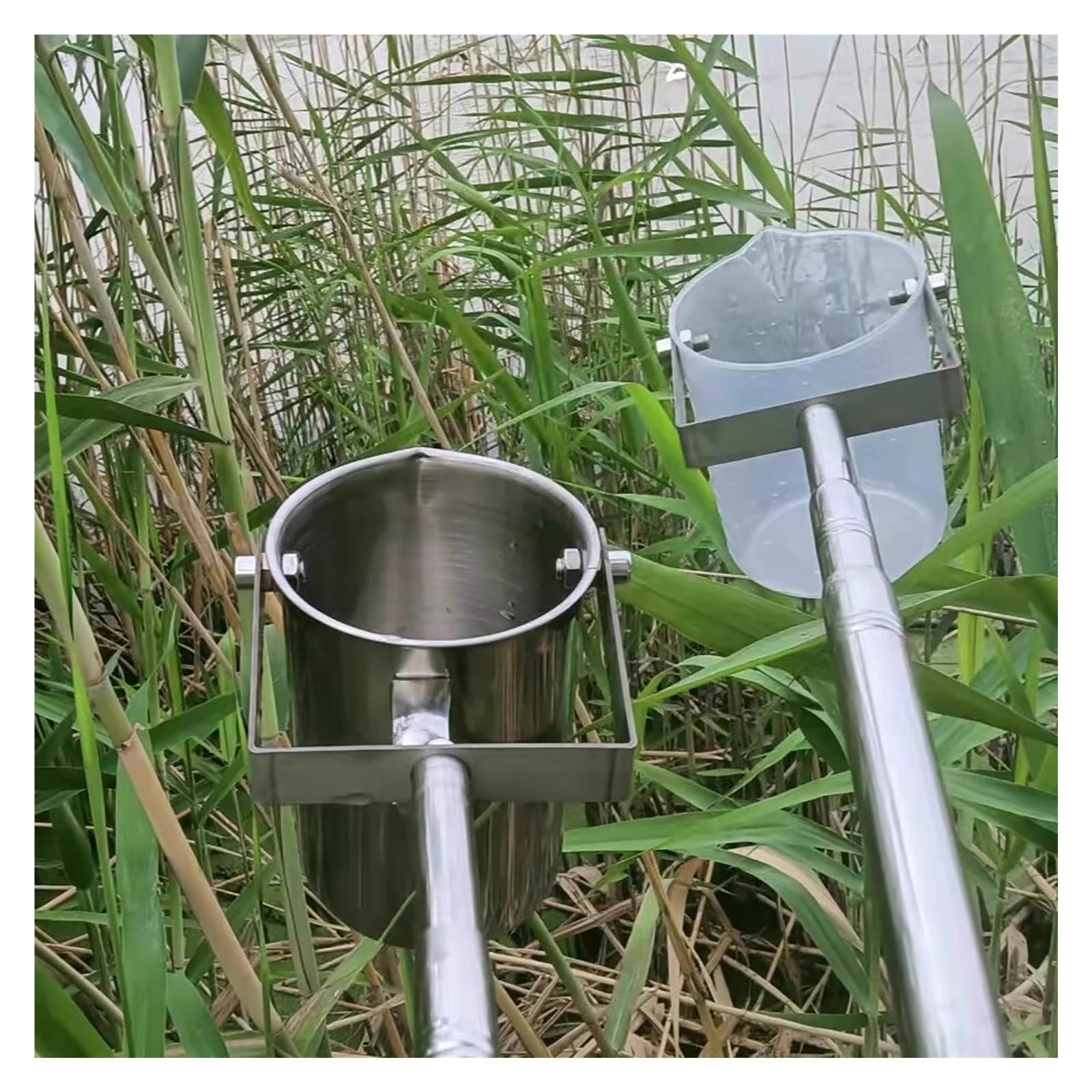 Water Sampler Dipper - Sistema telescopico in acciaio inox, capacità 500 ml, si estende da 1,11 m a 3 m per una raccolta efficiente dell'acqua