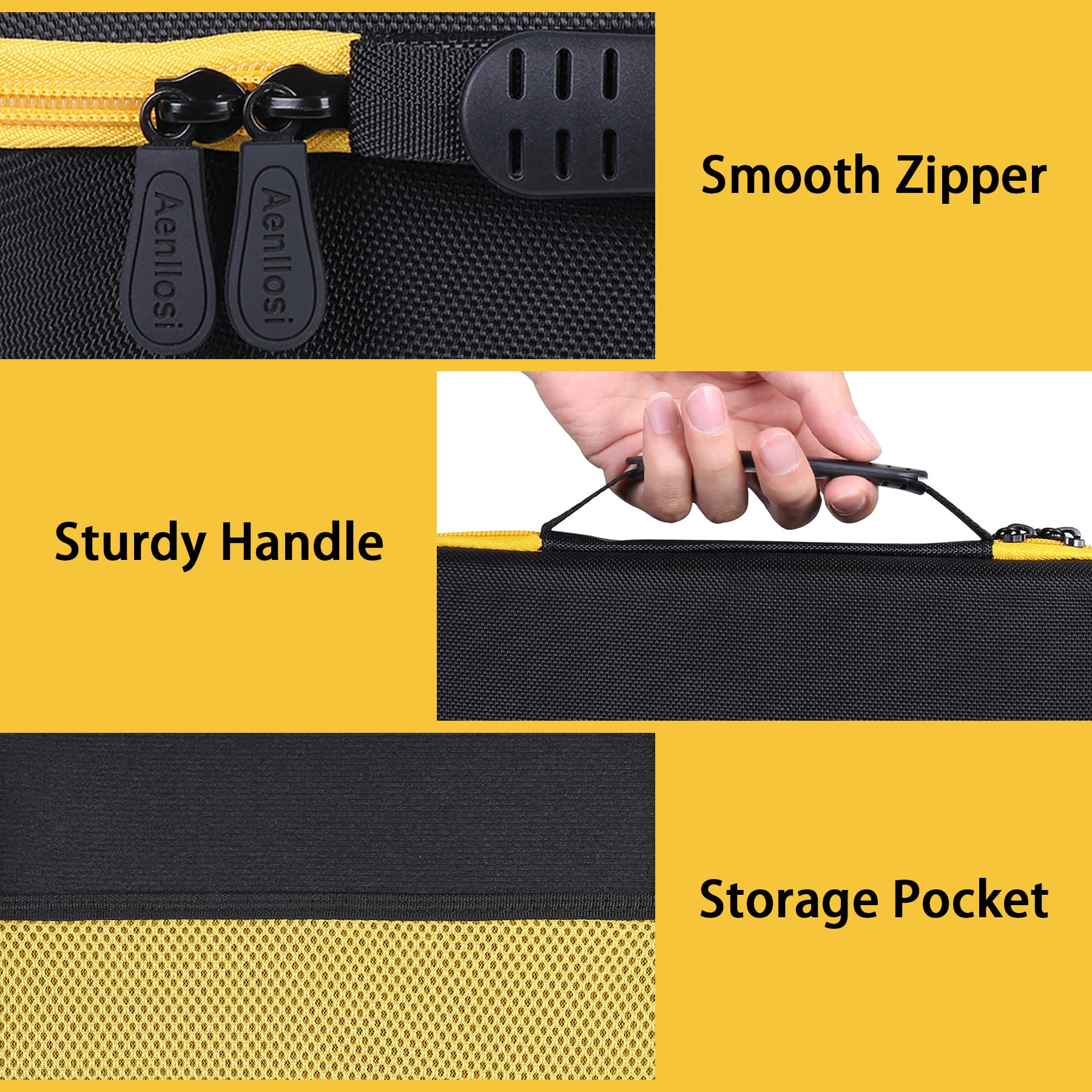 Aenllosi Hard Carrying Case Replacement for SEEKONE Heat Gun 1800W Heavy Duty Hot Air Gun Kit Variable Temperature — view 5