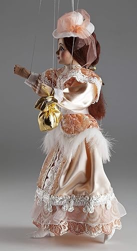 Miniatura 8 de Marionetas checas, marioneta rosa condesa  marioneta tallada a mano y pintada a mano, magníficamente disfrazada, fundida, ideal para coleccionistas