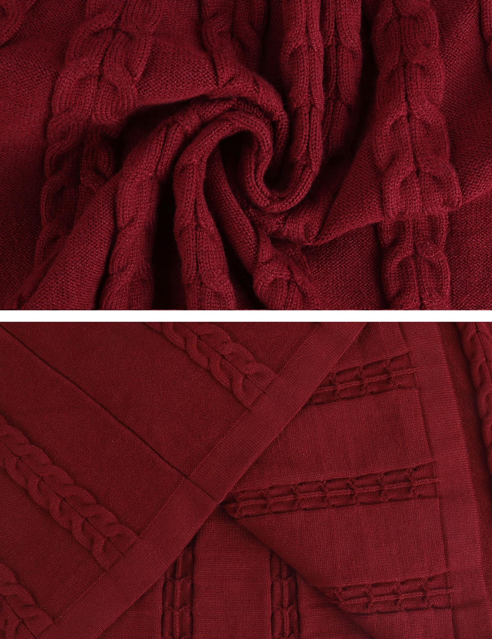 Gyabnw Vestido Suéter Mujer Manga Larga con Botones Línea A Térmico Cómoda | Cuello redondo, tejido de punto, corte en A, diseño térmico, diseño cómodo, detalle de botones, para otoño e invierno