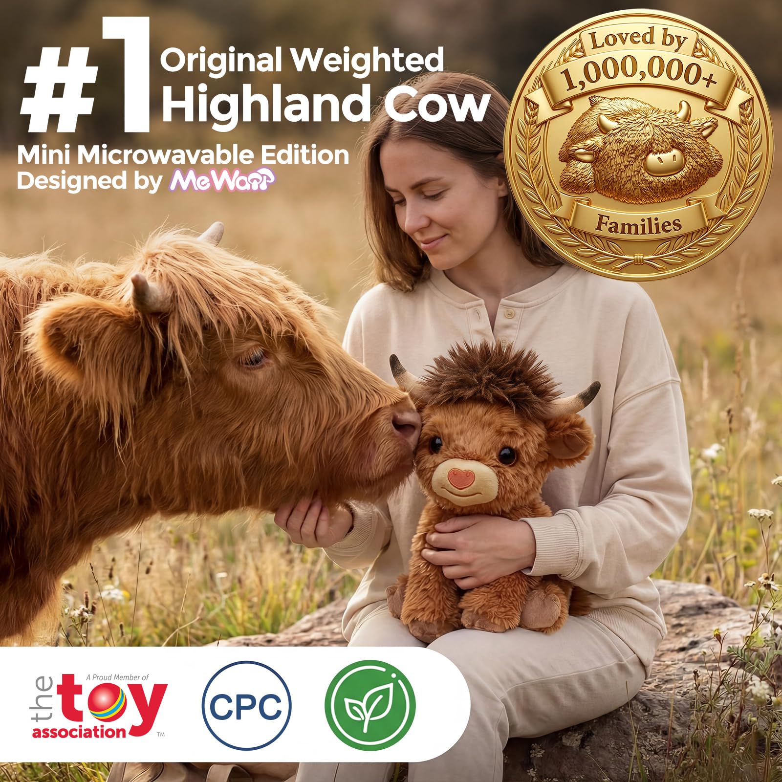Mewaii Microwavable Highland Cow Teddy - Image 2