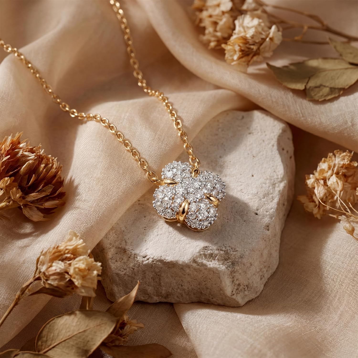 MEVECCO Dainty Gold Necklace For Women 18k Gold Plated Full CZ Pendant Necklace Handmade Necklace Jewelry Everyday Wear - Image 4