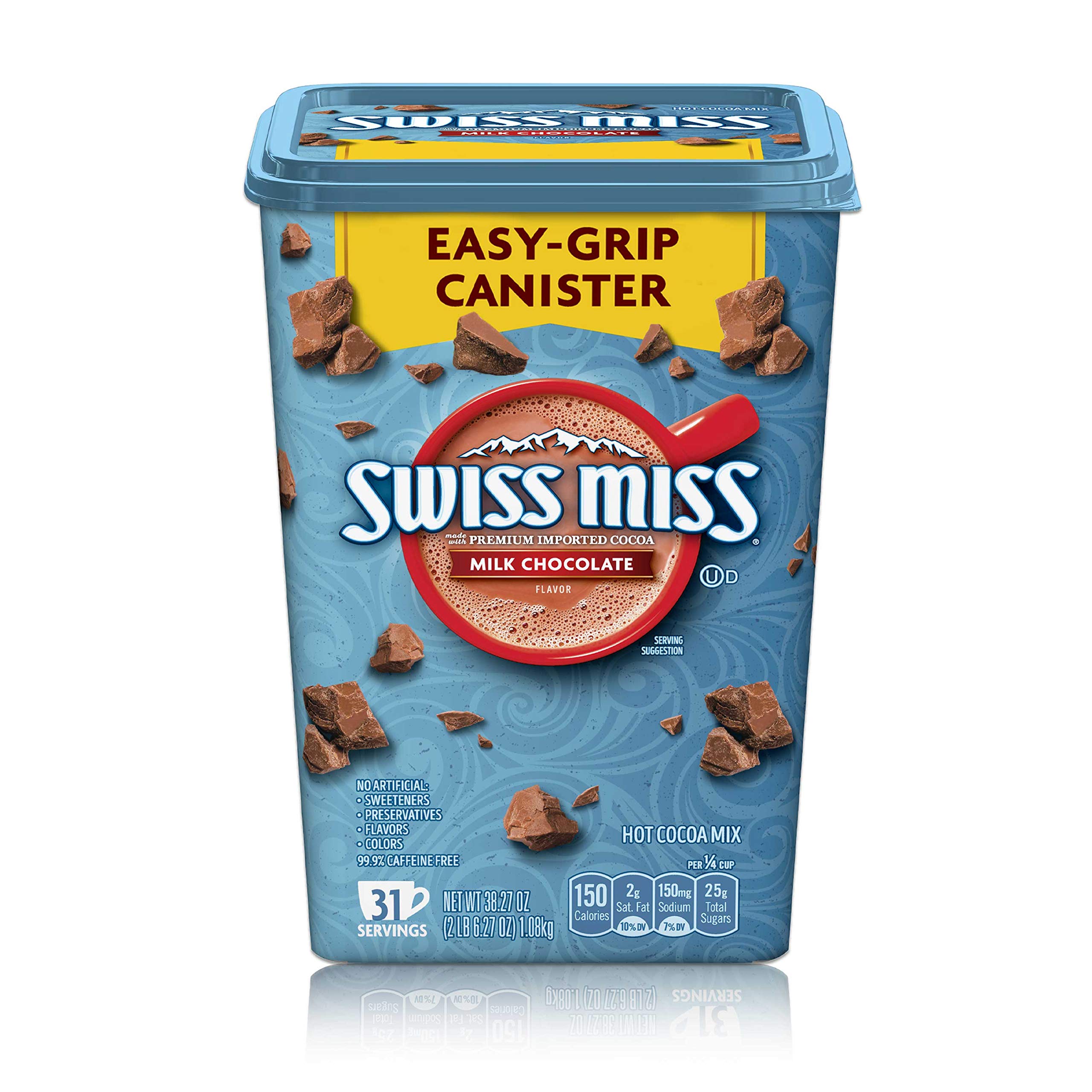 Swiss Miss Milk Chocolate Flavor Hot Cocoa Mix Canister, 1085 g