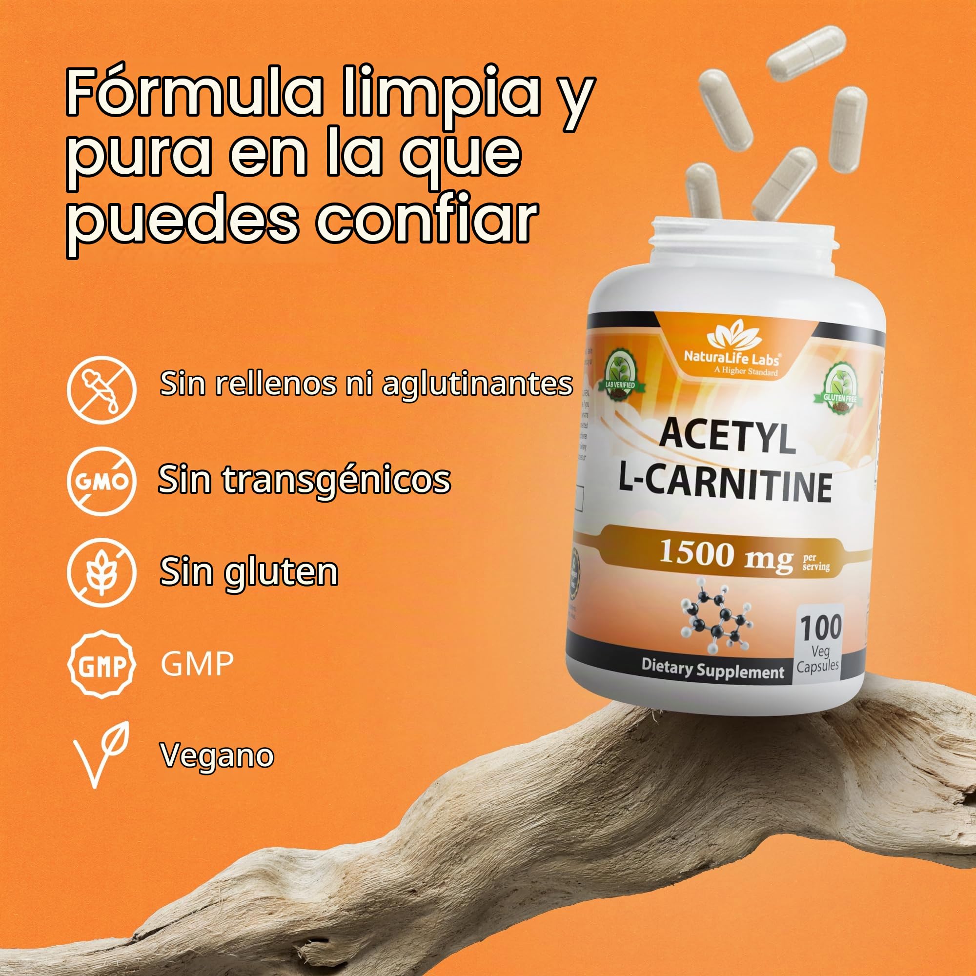 acetyl l carnitina mexico L-carnitina 1.500 mg 100 cápsulas vegetales Salud y Cuidado Personal سيروم للبشرة العادية