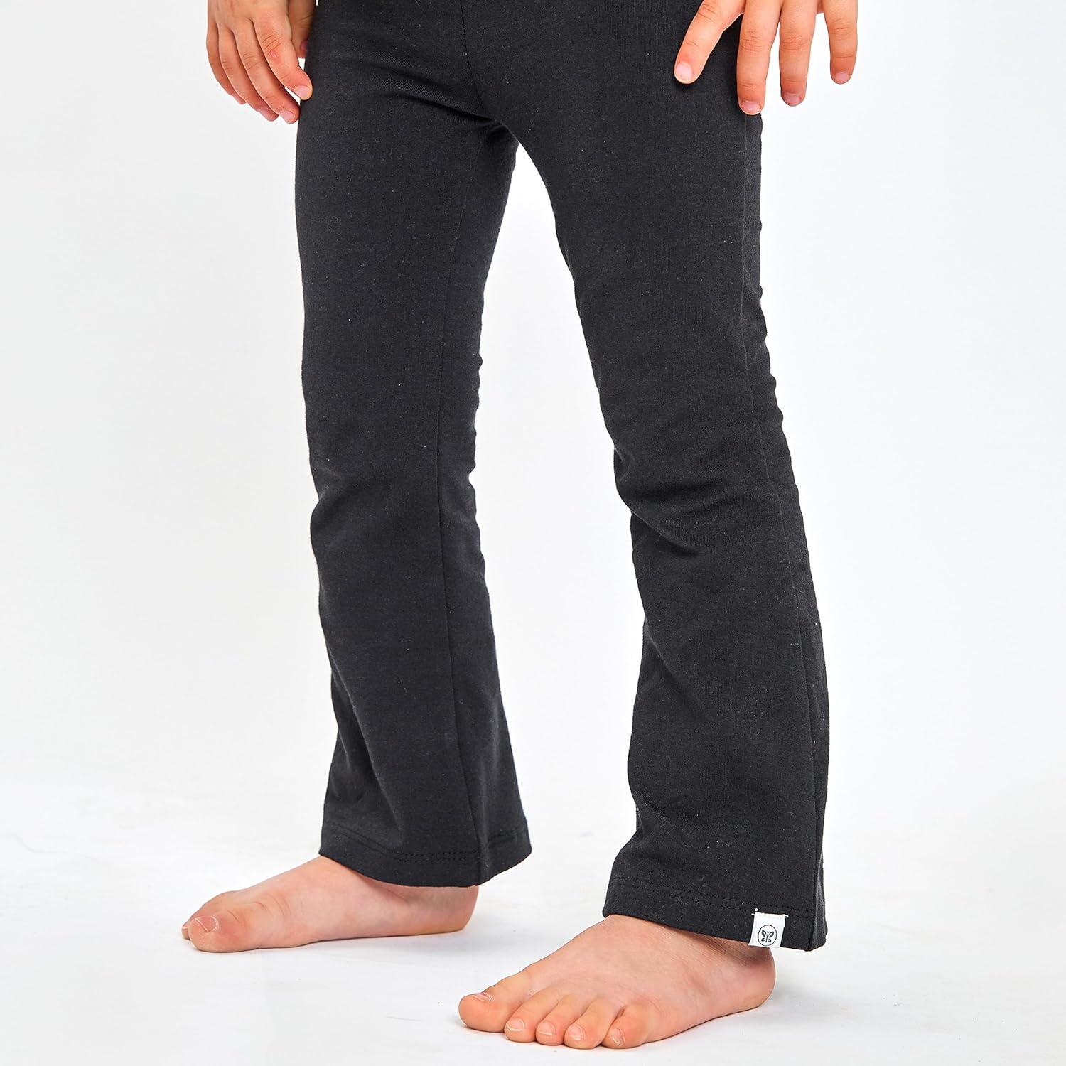 HonestBaby Multipack Leggings Skinny, Flare and Cargo Pants Organic Cotton for Infant Baby Girls, Toddlers, Little Kids 24 Months Black Ombre 3 image 2 of 7 B0C9PBG1HM