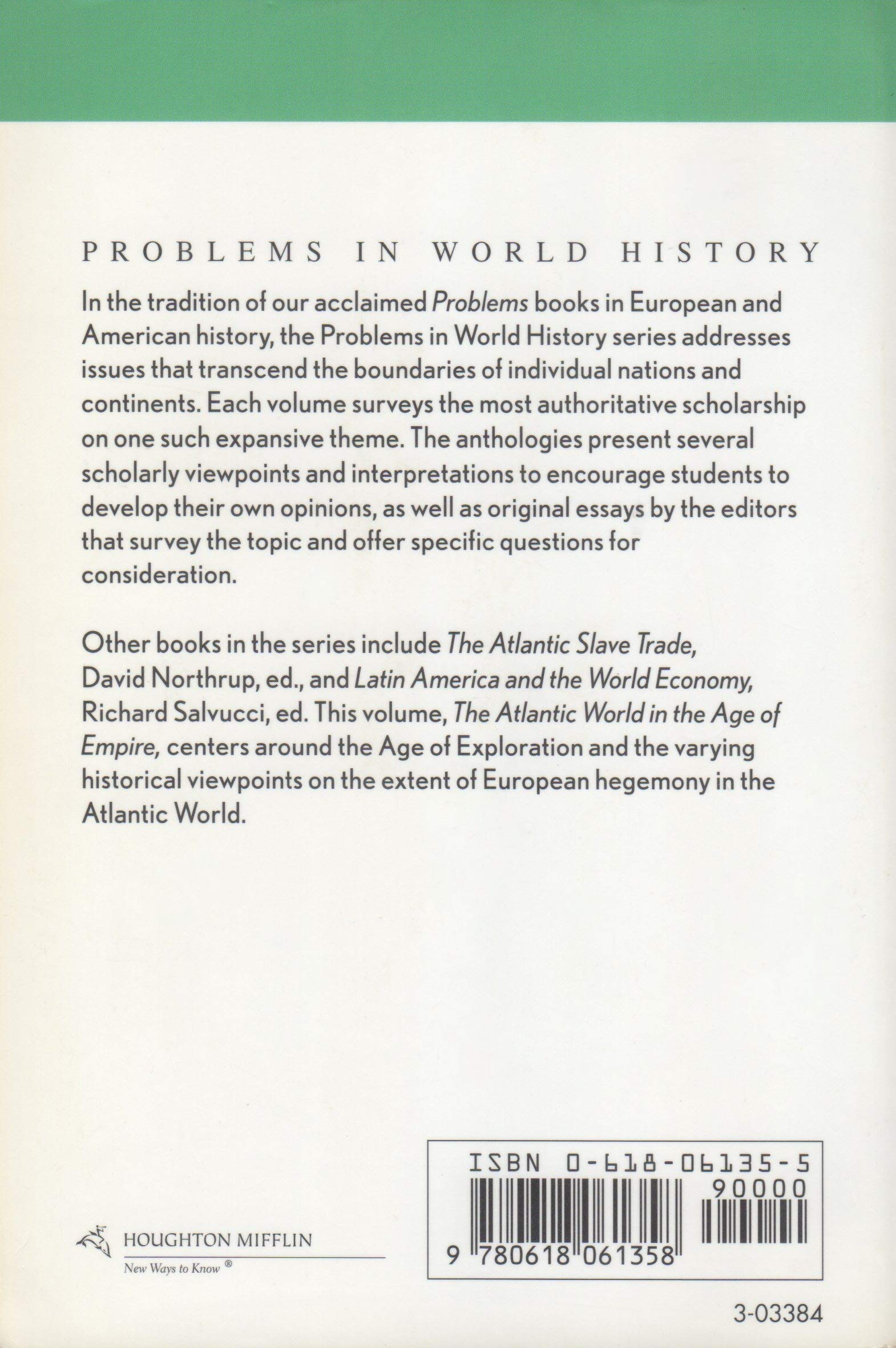 The Atlantic World in the Age of Empire (Problems in World History.) - Image 2