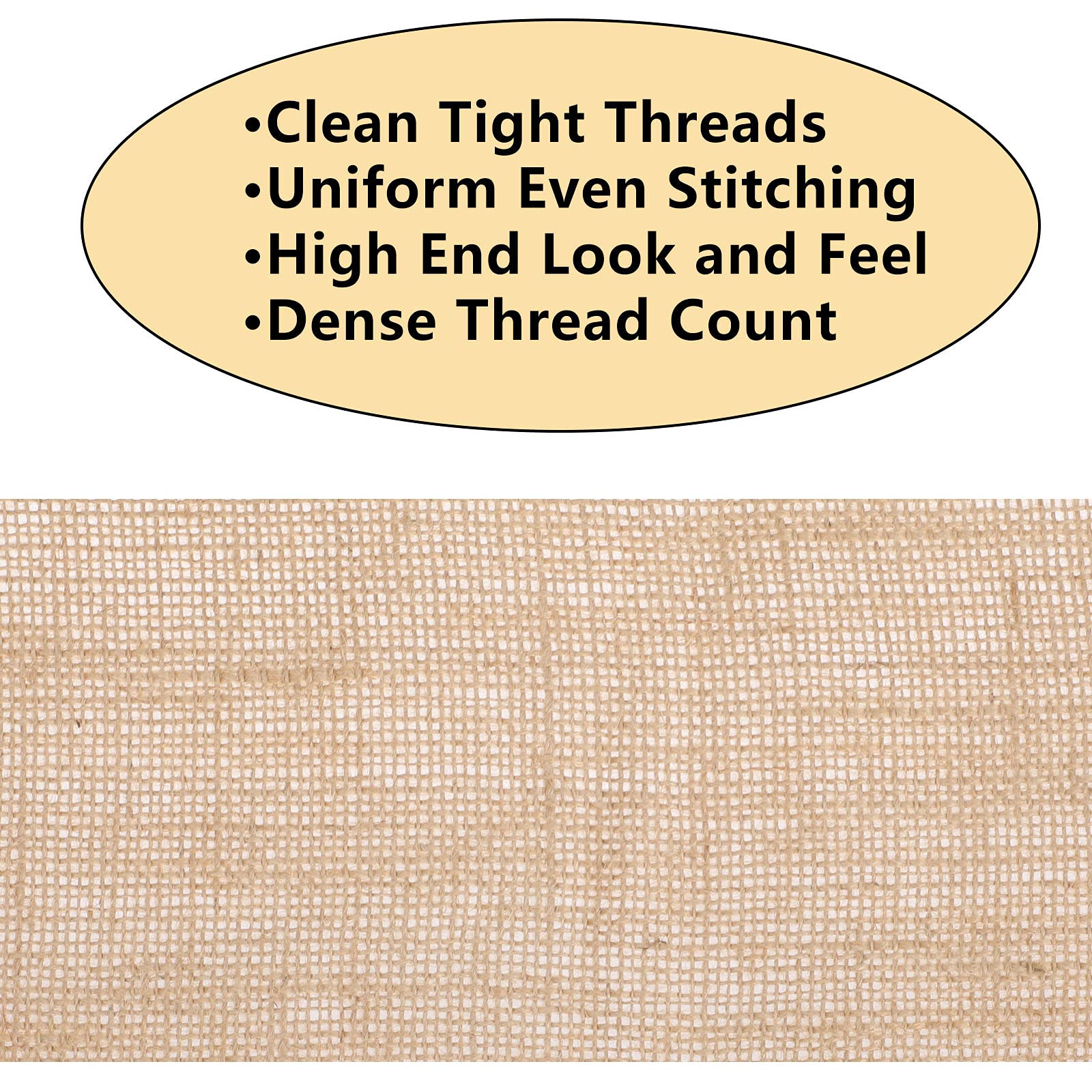 49 Meter Jute-Stoffband, natürliches Juteband, Bastelband, Hochzeit, Sackleinenstoff, DIY Band für Dekoration (10,2 cm breit)
